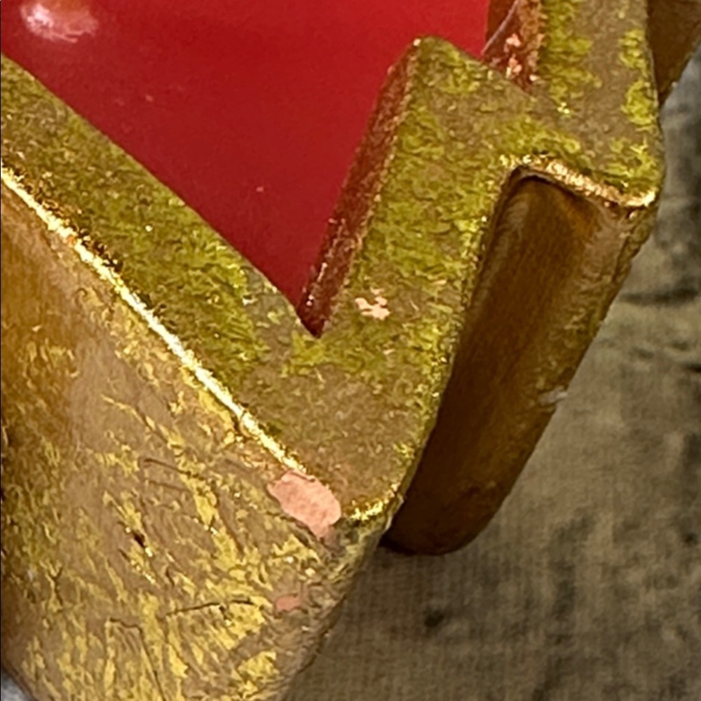Gold Trimmed Christmas Tree Candles Handcrafted for Silvestri set of 2 candles - Picture 4 of 16